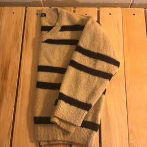SHEIN sweater size: large color: black/tan stripped